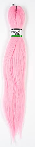 DreadLab - Vorgedehntes Haar, einfarbig (#17 Snow Pink), 66 cm von DreadLab