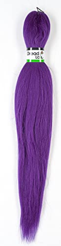 DreadLab - Vorgedehntes Haar, einfarbig (#34 starkes Violett), 66 cm von DreadLab