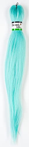 DreadLab - Vorgedehntes Zopfhaar, einfarbig, #25 Helles Arctic Blue), 66 cm von DreadLab