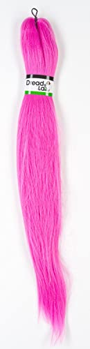 DreadLab - Vorgedehntes Zopfhaar einfarbig (#19 helles Shocking Pink), 66 cm von DreadLab