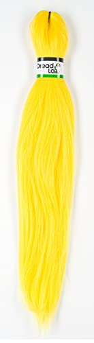DreadLab - Vorgespanntes geflochtenes Haar, einfarbig (#22 gelb) von DreadLab