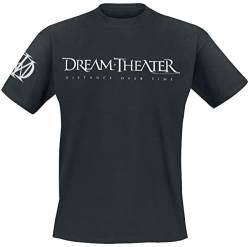 Dream Theater Logo Männer T-Shirt schwarz L 100% Baumwolle Band-Merch, Bands von Dream Theater