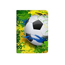 DreamBay Reisepasshülle für Fußball, Fußball, Reisepass, Reisepass, Organizer, Schutzhülle für Karten, Farbe: 1817, 14x10 cm, Casual von DreamBay