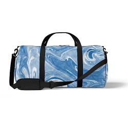 Sporttasche Sporttasche Gym Tote Abstrakt Marmor Streifen Wave Ocean Sea Sling Schultertasche Rucksack Wochenende Tragetasche Fitness Duffel Reisetasche, Color492, medium size, Reisetasche von DreamBay