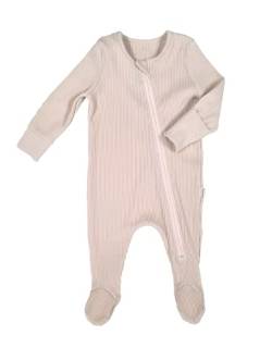 DreamBuy Unisex Baby Reißverschluss Kleinkind-Schlafanzüge (12-18 Monate, Butterkekse) von DreamBuy
