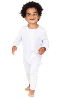 DreamBuy Unisex Baby Reißverschluss Kleinkind-Schlafanzüge (18-24 Monate, Weiß) von DreamBuy