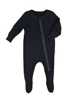 DreamBuy Unisex Baby Reißverschluss Kleinkind-Schlafanzüge (as3, Age, 6_Months, 12_Months, Schwarz) von DreamBuy