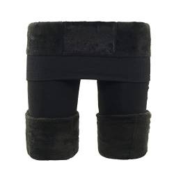 Drelaar Fleece Gefütterte Winter Dicke Leggings für Frauen Hohe Taille Warm Thermo Strumpfhose, Schwarz , S-M von Drelaar