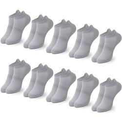 Dresime 10 Paar Sneaker Socken Herren Damen Sportsocken Füßlinge 43-46 39-42 35-38 Sneakersocken Kurze Baumwolle Socks Unisex Laufsocken Atmungsaktive Anti-Rutsch von Dresime