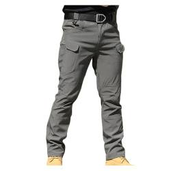 Dressnu Cargohose Herren Lange Hosen Outdoor Stretch Stoffe, Grau Ix7, X-Groß von Dressnu