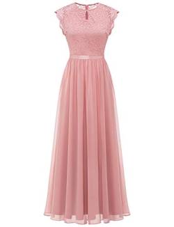 Dressystar Damen Festlich Ballkleid Kurz Ärmeln Hochzeit Maxi Partykleid Abendkleider Blush XXL von Dressystar