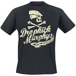 Dropkick Murphys - Scally Skull Ship T-Shirt, schwarz, Grösse L von Dropkick Murphys