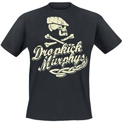 Dropkick Murphys - Scally Skull Ship T-Shirt, schwarz, Grösse S von Dropkick Murphys