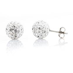 Karisma Damen Ohrstecker Ohrringe Silber 925 rhodiniert Mit Kristall Elements -6mm von Drops