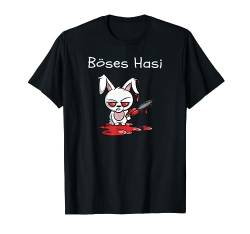 Böses Hasi - cooles lustiges Hase Fun T-Shirt von Drunken Royals