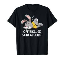 Offizielles Schlafshirt - Hasen Schlafanzug Nachthemd T-Shirt von Drunken Royals