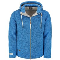 Dry Fashion Fleecejacke Herren Jacke Kappeln Fleece mit Kapuze - Wärmende Kapuzenfleecejacke von Dry Fashion