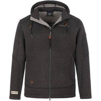 Dry Fashion Fleecejacke Herren Jacke Kappeln Fleece mit Kapuze - Wärmende Kapuzenfleecejacke von Dry Fashion