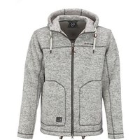 Dry Fashion Fleecejacke Herren Jacke Strickjacke Sweatshirtjacke Pellworm mit Kapuze von Dry Fashion