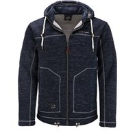 Dry Fashion Fleecejacke Herren Jacke Strickjacke Sweatshirtjacke Pellworm mit Kapuze von Dry Fashion