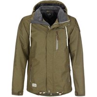 Dry Fashion Funktionsjacke Herren Jacke Husum Meliert - Verstellbare Kapuze Wasserdicht Winddicht von Dry Fashion