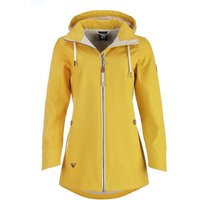 Dry Fashion Softshelljacke Damen Softshell Mantel Sellin Meliert mit Fleece-Futter und Kapuze von Dry Fashion