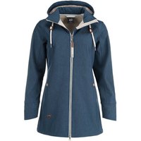 Dry Fashion Softshelljacke Damen Softshell Mantel Sellin Meliert mit Fleece-Futter und Kapuze von Dry Fashion