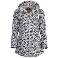 Dry Fashion Softshelljacke Damen Softshell Mantel Stralsund mit Blumen-Print - Jacke mit Kapuze von Dry Fashion