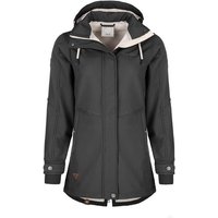 Dry Fashion Softshelljacke Damen Softshell-Mantel Wien mit wattiertem Fleece-Innenfutter von Dry Fashion