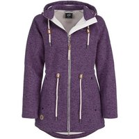 Dry Fashion Wollmantel Damen Fleece-Mantel St. Peter-Ording - Wärmende Fleecejacke mit Kapuze von Dry Fashion