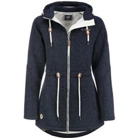 Dry Fashion Wollmantel Damen Fleece-Mantel St. Peter-Ording - Wärmende Fleecejacke mit Kapuze von Dry Fashion