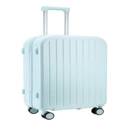 DsLkjh Reisekoffer Multifunktionaler Koffercode, Koffer Mit Universalrädern Und Trolley, Robuster Und Langlebiger Koffer Trolley (Color : Blue, Size : A) von DsLkjh