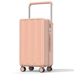 DsLkjh Reisekoffer Trolley-Koffer Damen 24-Zoll-Universalrad Mehrfarbiger Koffer 20-Zoll-Passwort-Boarding-Koffer Trolley (Color : Pink, Size : A) von DsLkjh