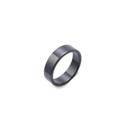 Dsnyu Ringe Frauen Modeschmuck, Trauringe Schwarz Minimalistischer Keramikring 6mm Breit Keramik Größe 65 (20.7) Cool Jahrestag Geschenk von Dsnyu