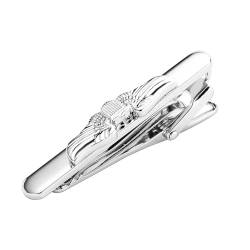 Krawattenklammer Edelstahl, Tie Clip Small Silber Flügel Hemd Anzug Herren Damen Schmuck mit Geschenkbox von Dsnyu