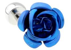 Manschettenknöpfe Herren, Cufflinks Blue Blume Elegant Hemd Anzug Schmuck für Geburtstag Hochzeit von Dsnyu