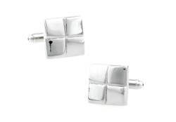 Manschettenknöpfe Herren Silber, Mens Cufflinks Quadrat Elegant Hemd Anzug Schmuck mit Geschenkbox von Dsnyu