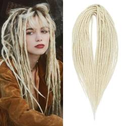 Dsoar 24 Zoll 10 Stränge/Pack Synthetische Dreadlocks Double Ended Verlängerungen Dünne 0,6cm Gehäkelte Geflochtene Haare Weiche Dreads Reggae Hip-Hop Hippie Stil von Dsoar