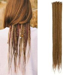 Dsoar Dünne 0,6cm Lange Synthetische Dreadlock Verlängerungen Handgefertigtes 24 Zoll 20 Strang Häkelhaar Lange Gehäkelte Zöpfe Hip-Hop Style Soft Dreads Haarverlängerungen von Dsoar