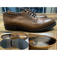 Dsquared2 Brunello Cucinelli Mens Leather Lace-Up Oxford Almond Toe Derby Schuhe Sneaker von Dsquared2
