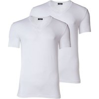 Dsquared2 T-Shirt Herren T-Shirt - V-Neck, Cotton Stretch Twin Pack von Dsquared2
