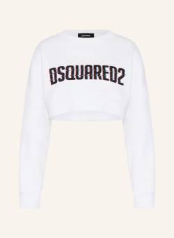 dsquared2 Cropped-Sweatshirt weiss von Dsquared2