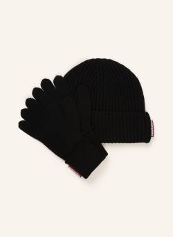 dsquared2 Set: Mütze Und Handschuhe schwarz von Dsquared2