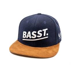 Du Hirsch Bayerisches Snapback Cap Basst Dunkelblau Filz One Size von Du Hirsch