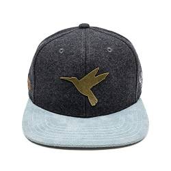 Du Hirsch Bayerisches Snapback Cap Eisvogel Gin Dunkelgrau Filz One Size von Du Hirsch