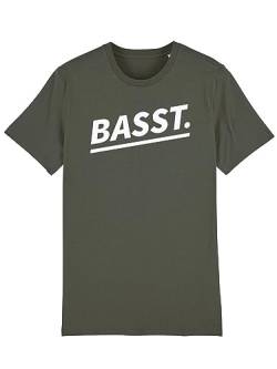 Du Hirsch Herren T-Shirt Bayerisch Basst Khaki L von Du Hirsch