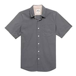 Dubinik® Freizeithemden Für Herren Kurzarmhemd Herren Arbeitshemden Button Down Hemd Herren Kurzarm Baumwolle Regular Fit von Dubinik