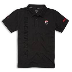 Ducati Corse Track kurzärmeliges Poloshirt schwarz Größe S von Ducati