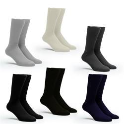 Dündar | 12 Paar Business Socken aus Baumwolle | Komfort & Stil | Farben: Schwarz, Mixed (DE/NL/SE/PL, Numerisch, 41, 45, Regular, Regular, Mixed) von Dündar