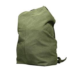 Duendhd Kapazität Klettern Tasche Herren Rucksack Wandern Reise Seesack Canvasshoulder Bag Grün L, grün von Duendhd